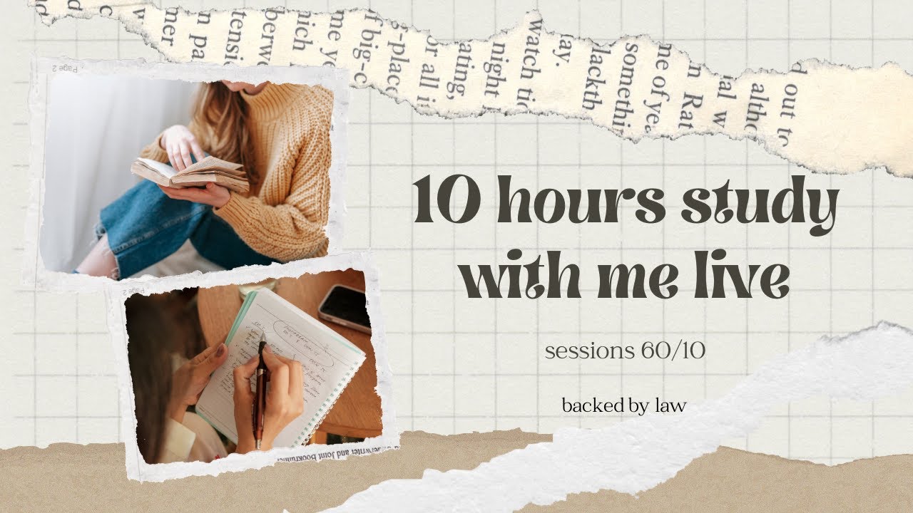Dream It, Wish It, Do It: 10 hours Study with Me Live | 60/10 session | Fire Cracker | Backed By Law